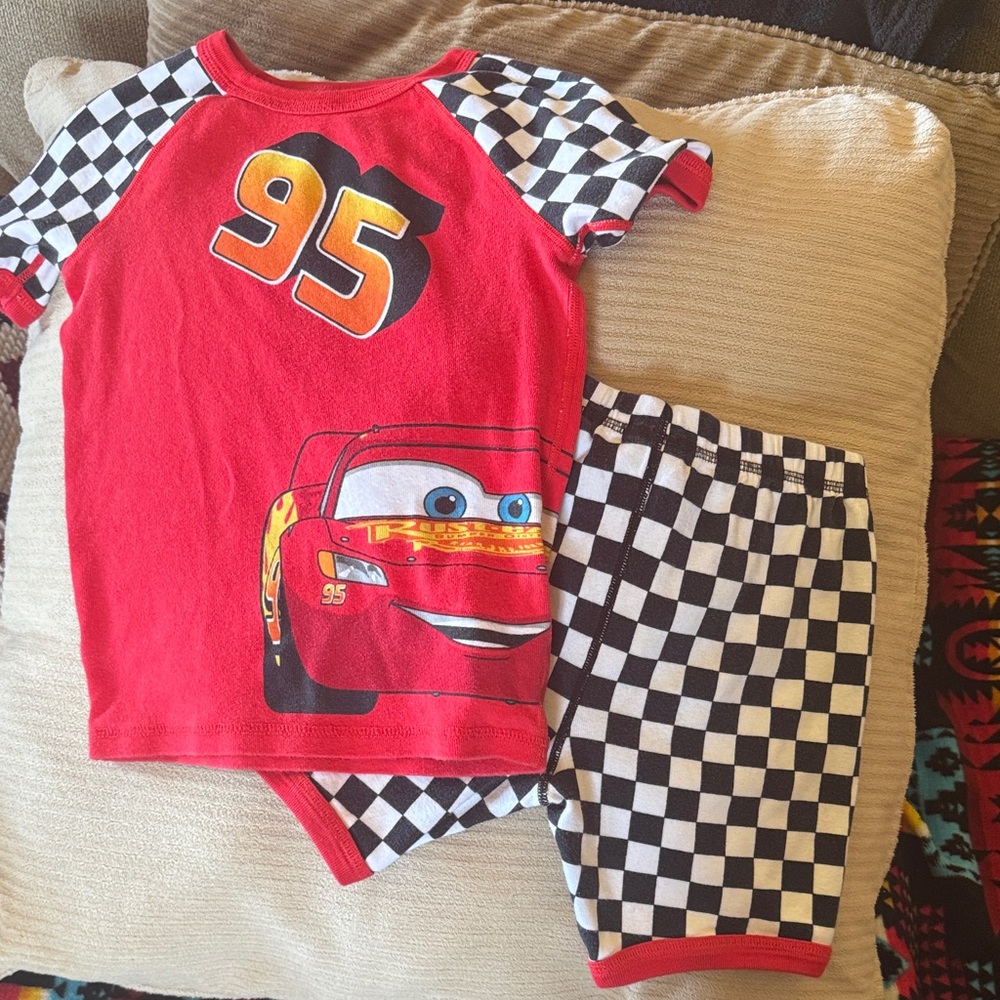 Disney Red and Black Kids Pajama Set